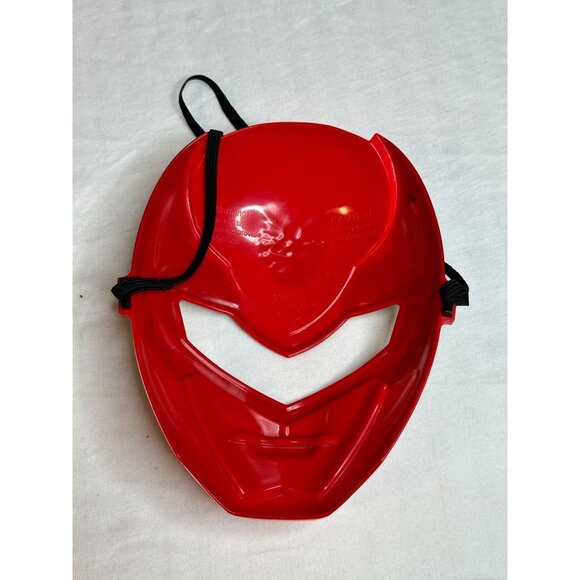 Red Ranger Mask Mighty Morphin Power Rangers Mega Force Bandai 2012 Hard Plastic - Picture 2 of 5